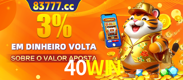 Promoção para baixar e instalar o aplicativo do cassino 40WIN. O banner oferece uma recompensa de R1aR1aR8, com a imagem de uma cobra sobre moedas de ouro.